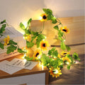 Fielegen 20 LED Artificial Sunflower String Lights, 7.2 ft Sunflower Garland with Lights Battery Operated Flower Fairy String Lights for Bedroom Wedding Birthday Party Home Garden Decor