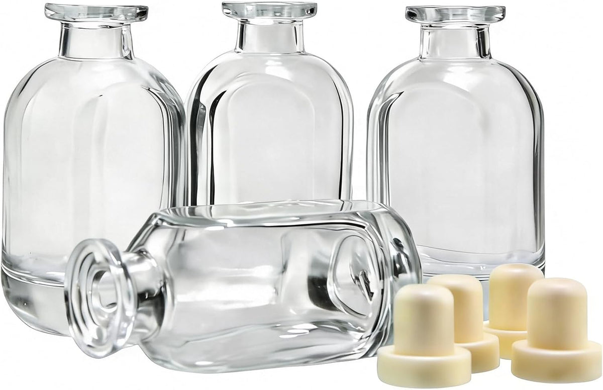 150ml Reed Diffuser Glass Bottles Fragrance Accessories Set of 4