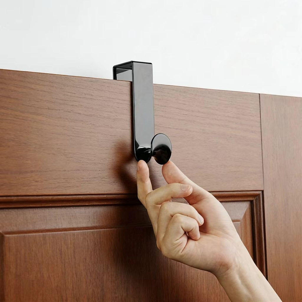 NewTalent 8 Pcs Plastic Over The Door Hooks, Over-The-Door Hanger Hook Set