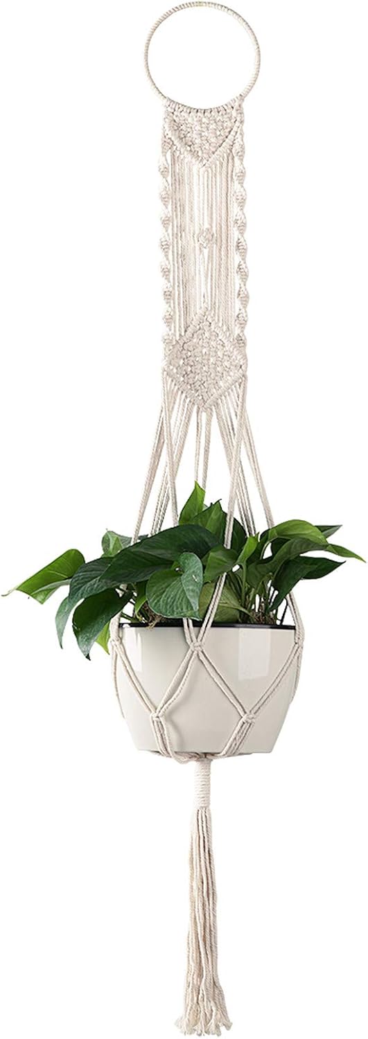 Cuttte Macrame Plant Hanger Indoor Outdoor Hanging Planter Basket