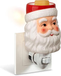STAR MOON Christmas Wax Melt Warmer, Santa Claus Plug in Wax Warmer, Scentsy Warmer for Fragrance Oil, Night Light Wax Burner Decoration with Two Bulbs