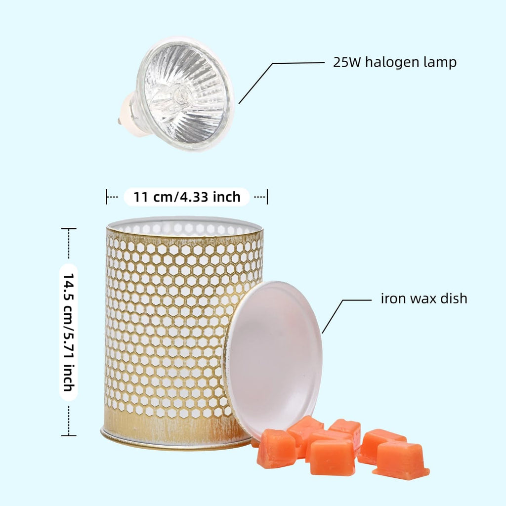 ASAWASA Metal Wax Melt Warmer Wax Warmer （Honeycomb）