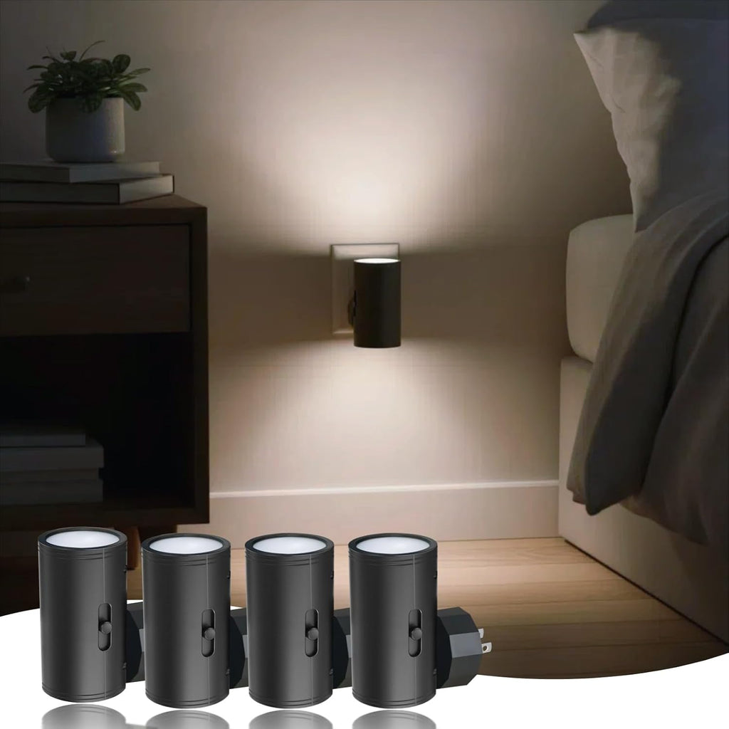 TSEXES LED Night Lights Plug into Wall,Dimmable,Daylight 5000K,4 Pack