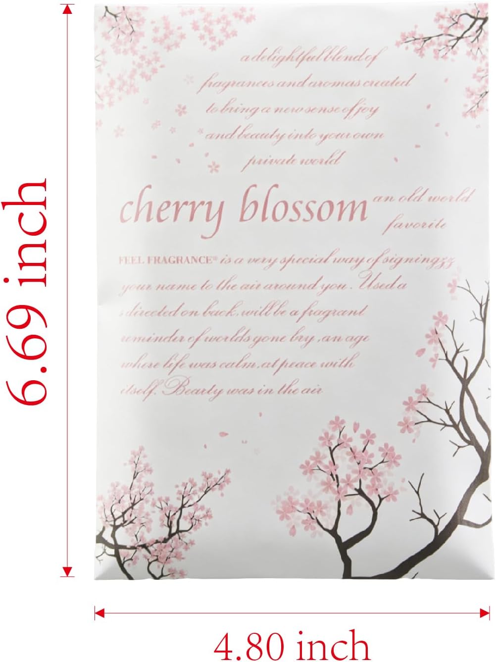 Cherry Blossom Scented Sachet for Drawers and Closets Fragrance 8pcs