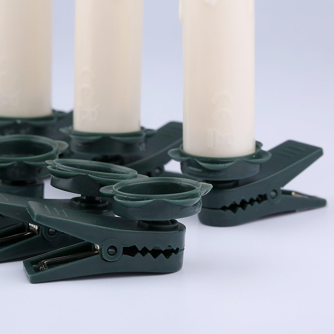 Timer LED Candles Flameless Candlesticks,4inches Remote Control Candle LED Tapered Candlestick for Harry Potter Party Decoration Wedding Decor Window Light, Multicolor, Ivory,10pcs