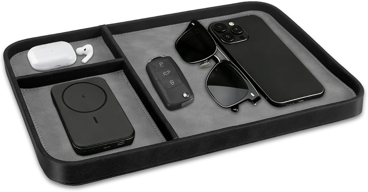 SITHON Valet Tray Trendy Organizer Multifunctional Nightstand Caddy Holder