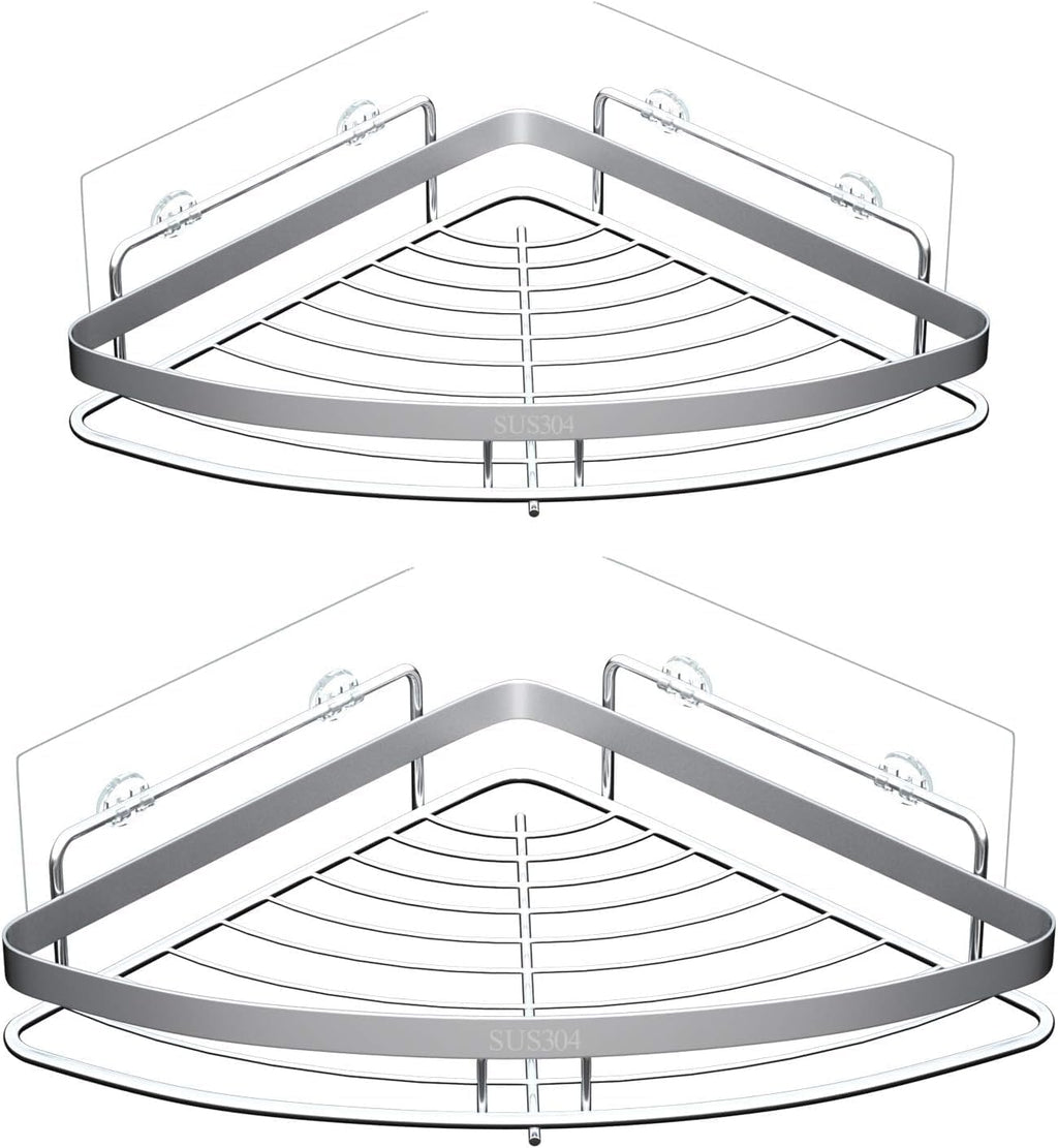 14PCS Shower Caddy Adhesive Replacement,Shower Shelves Strip Pad Organizer Sticker Replacement Bathroom Heavy Duty Strong Sticky Wall No Drilling Transparent