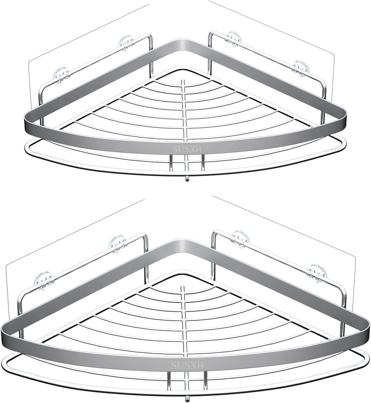 14PCS Shower Caddy Adhesive Replacement,Shower Shelves Strip Pad Organizer Sticker Replacement Bathroom Heavy Duty Strong Sticky Wall No Drilling Transparent