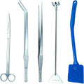 15 Inch Aquascaping Tools Kit - Tweezers Scissor Algae Scraper Rake Spatula