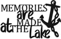 Hnatzu Memories Are Made at The Lake Metal Wall Art, Rustic Waterfront Cabin Decor for Indoor Outdoor Use,Lake Life Cottage Porch Decor,Unique Gift