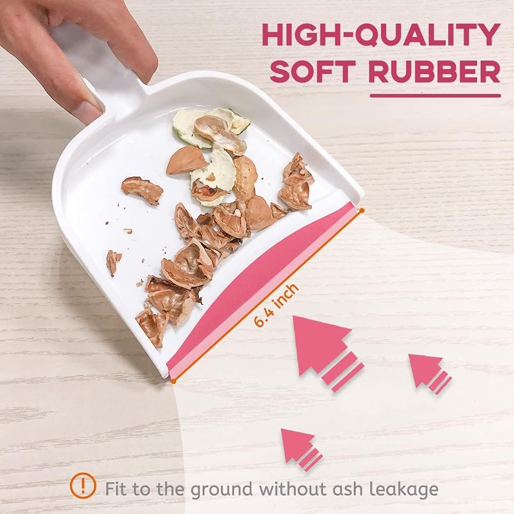 Small Broom and Dustpan Set, Small Dustpan and Brush Set, Mini Dust pan and Brush, Hand Broom and dust pan, Mini dustpans are Ideal for Cleaning Little Areas Like Desks, Chairs, Kitchens, pet Rooms.