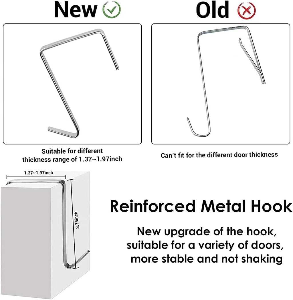 Over the Door Shoe Organizer Shoe Rack for Door Hanging Shoe Organizer (White, 24 pockets)