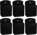 6 Pcs Remote Control Holder Wall Mount, TV Remote Controller Holder - Self Adhesive Marker Holder Wall Mount Pen Holder Storage Organizer for Home Office School