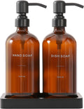 Prus Waso Amber Soap Dispenser Set