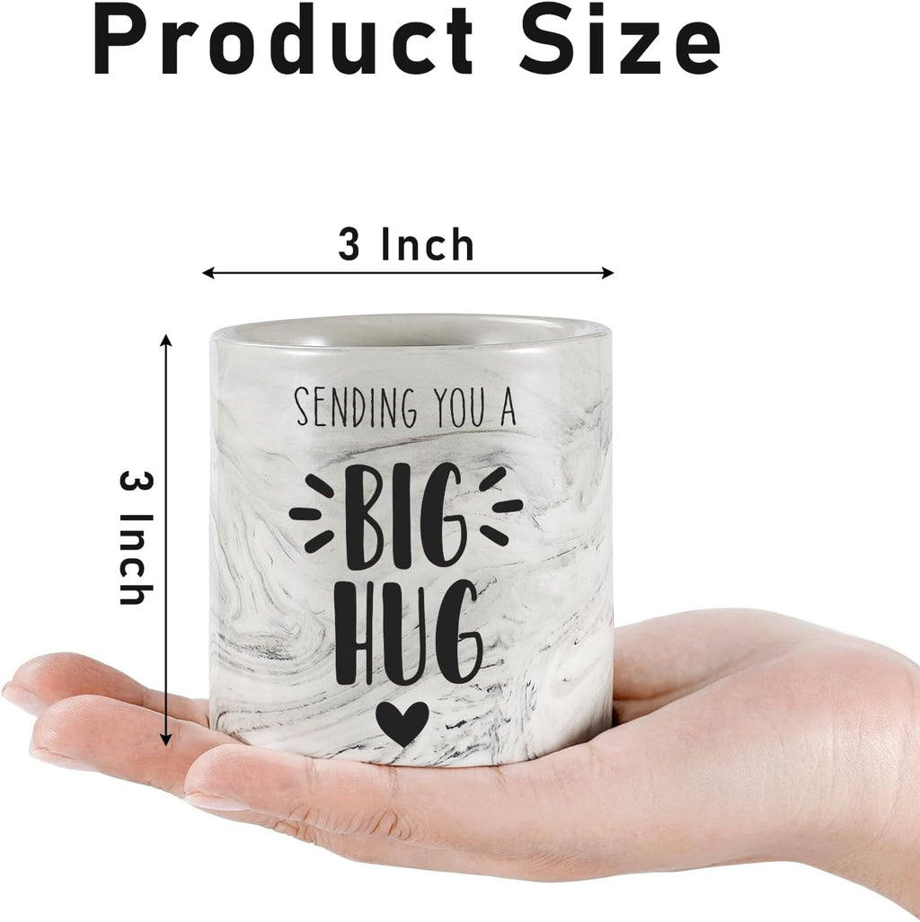 Thinking of You Gift Candles for Women Sending You A Big Hug in A Jar Candle Gifts for Best Friends Get Well Soon Cheer Up Comfort Gifts for Sick Miss You Lavender Scented Candles for Mothers 6oz