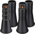 Heavy Duty Bed Risers – Adjustable Furniture Risers for Beds, Sofas, Tables, and Chairs – Supports up to 1500 Lbs(12 Inch,Stackable,Set of 4)