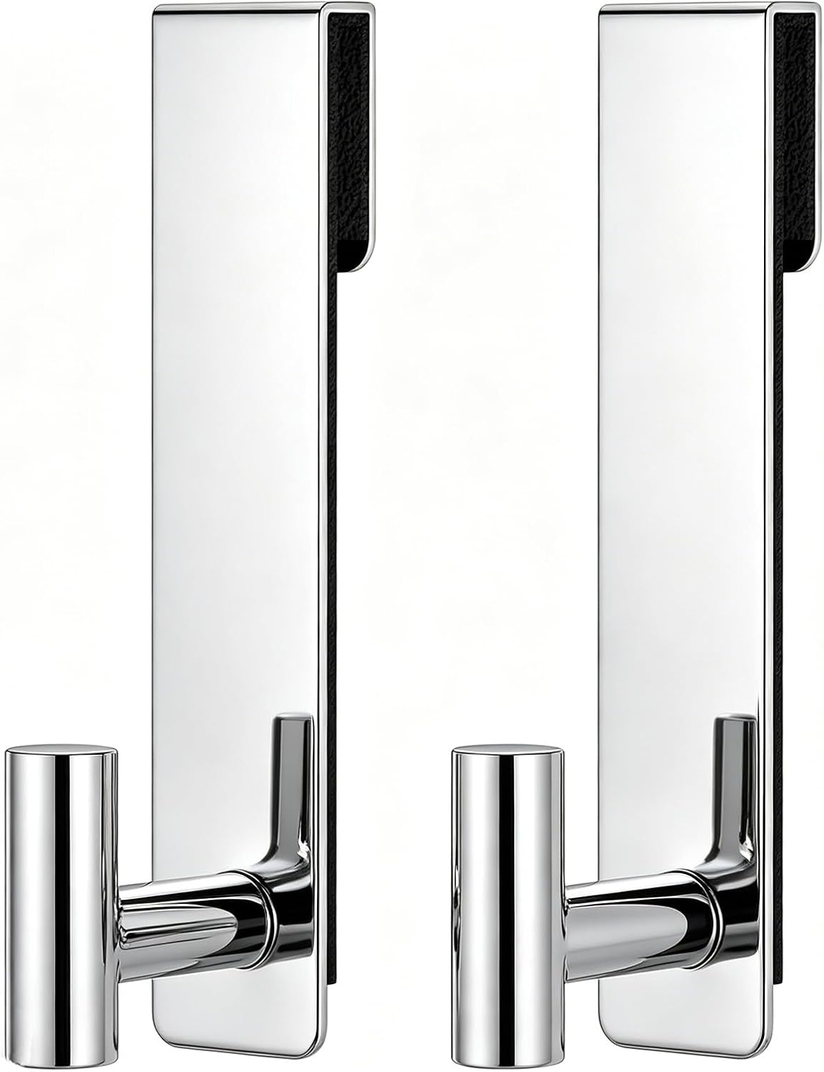 HUFEEOH 2-Pack Shower Door Hooks for 3/8-Inch Glass, T-Shaped