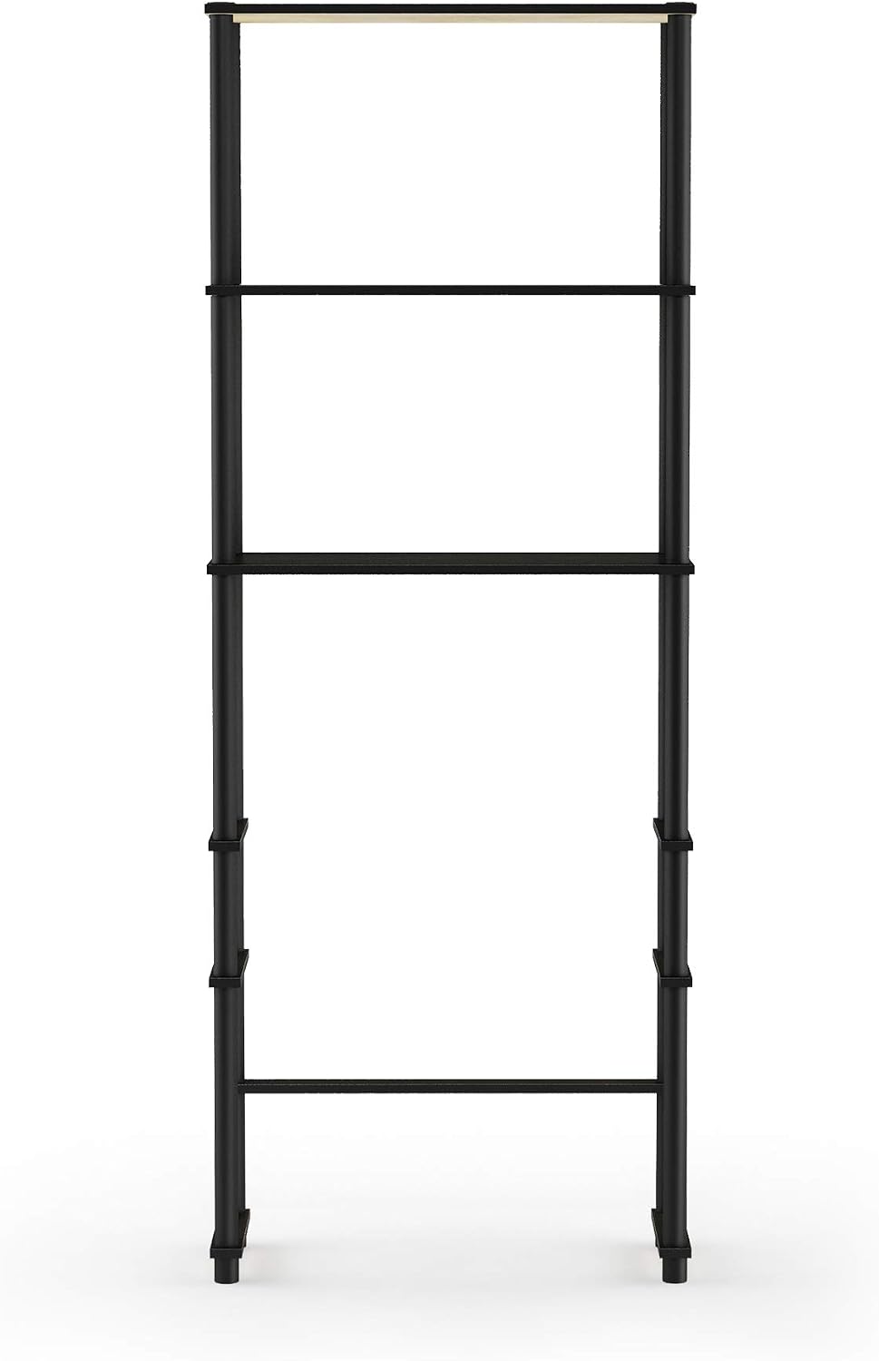 Furinno Turn-N-Tube with 3 Shelves Toilet Space Saver, Espresso/Black