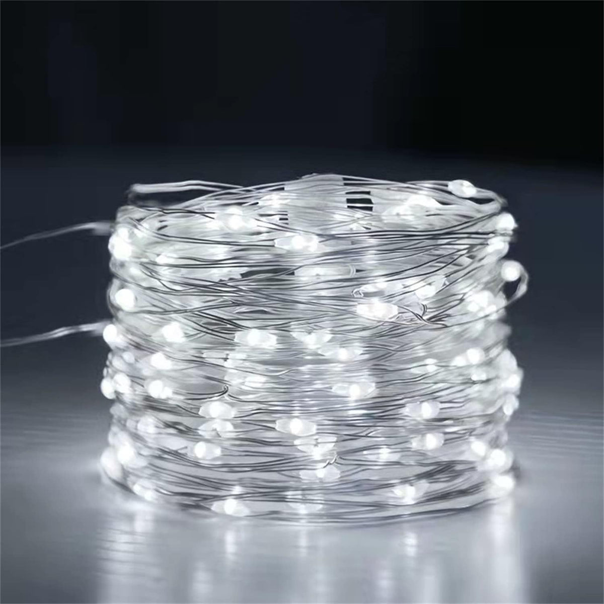 Fairy Lights Plug in 2 Pack, 33ft 100 LED Firefly Twinkle String Lights, USB Mini Small Cute Christmas Tree Twinkling Lights for Indoor Bedroom Party Wedding Valentines (Cold White)