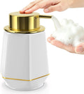 Natheeph 12oz Ceramic Foaming Soap Dispenser for Bathroom Kitchen Liquid