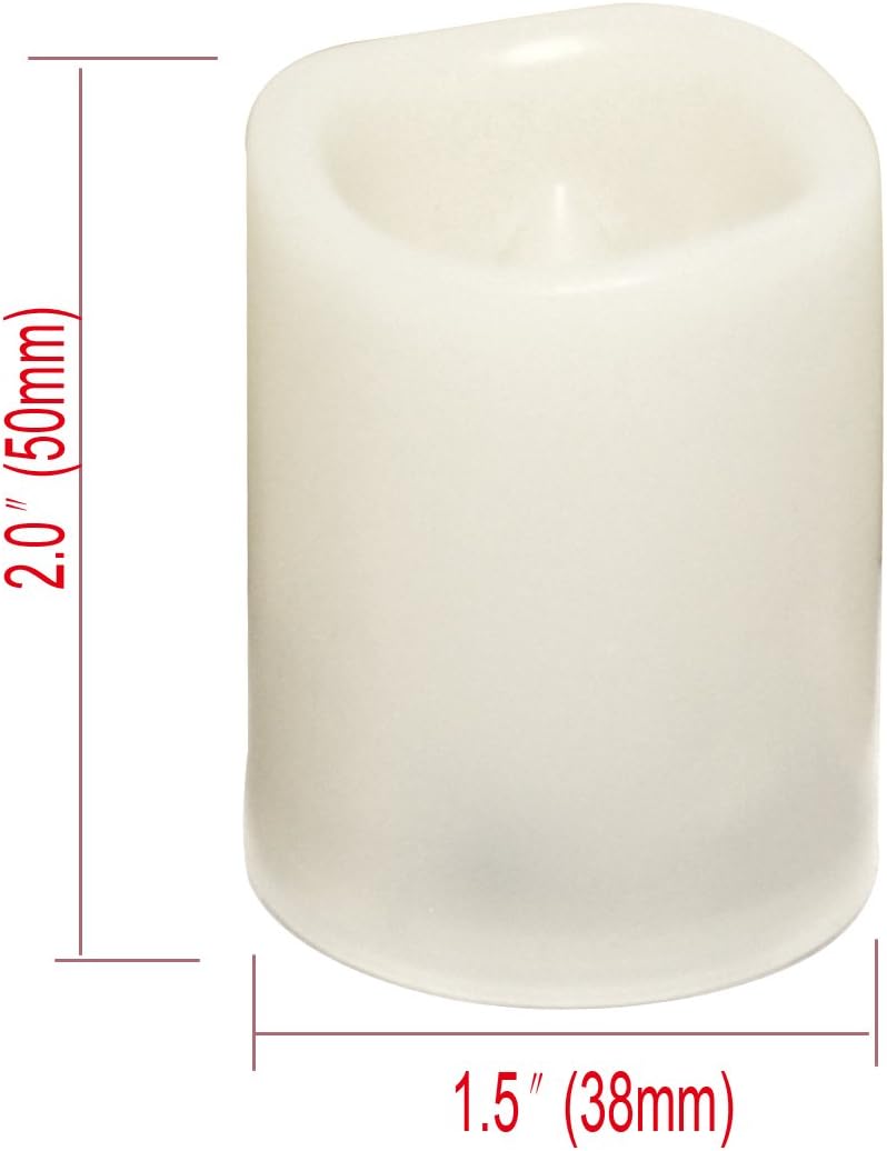 6 Battery Operated Flameless Color Changing LED Votive Candles w/Remote
