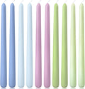 10 Inch Taper Candles Set - 10 Pack Unscented Colored Candle Sticks, 5 Colors x 2, Dripless and Smokeless, Long Burning 7-8 Hours Tapered Candle, Ideal for Dinner, Wedding, Home Decor