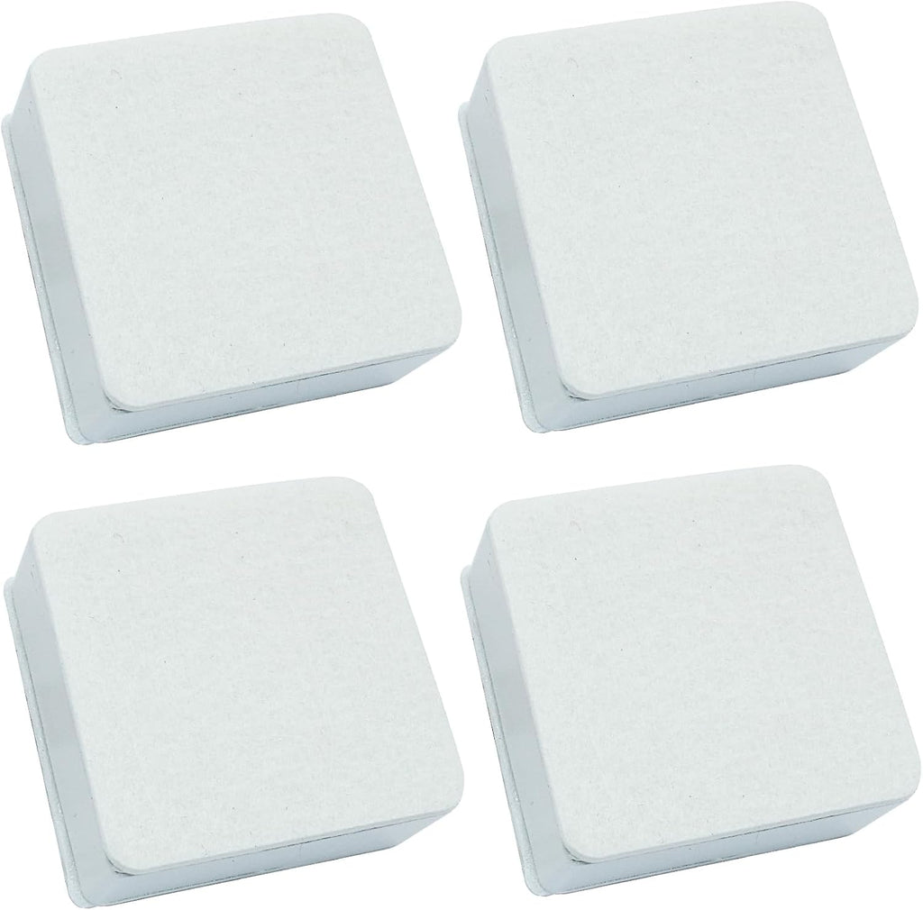 4 Pcs Self-Adhesive Furniture Bed Risers, 1.2in, White
