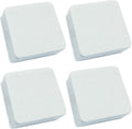 4 Pcs Self-Adhesive Furniture Bed Risers, 1.2in, White