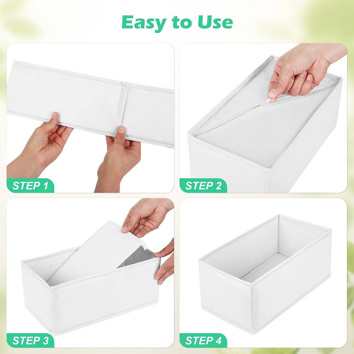 Drawer Clothing Organizer 16-Pack, White Underwear Dividers