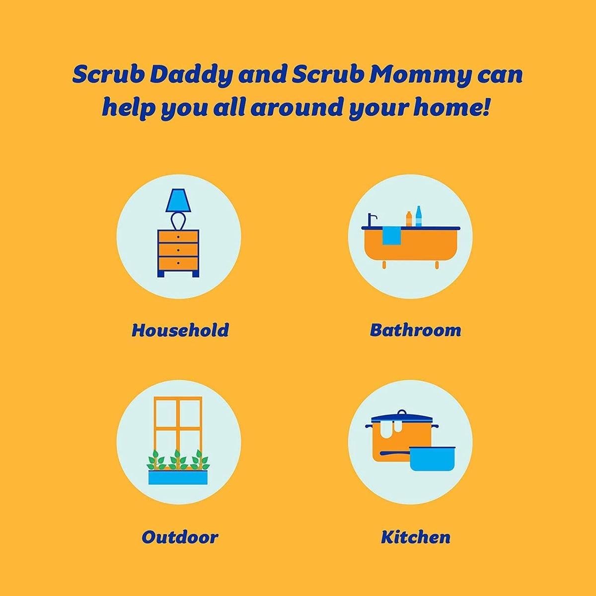 Scrub Daddy & Scrub Mommy Cranky Couple 2 Pack