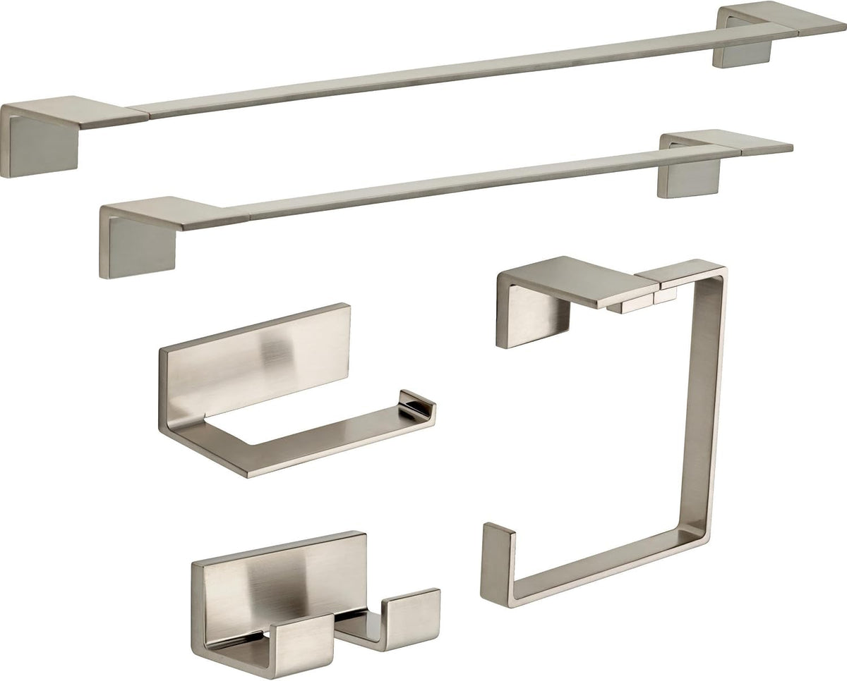 Delta Single Post Toilet Paper Holder | Brilliance Stainless Steel | Wall Mount | Vero Bathroom Accessories