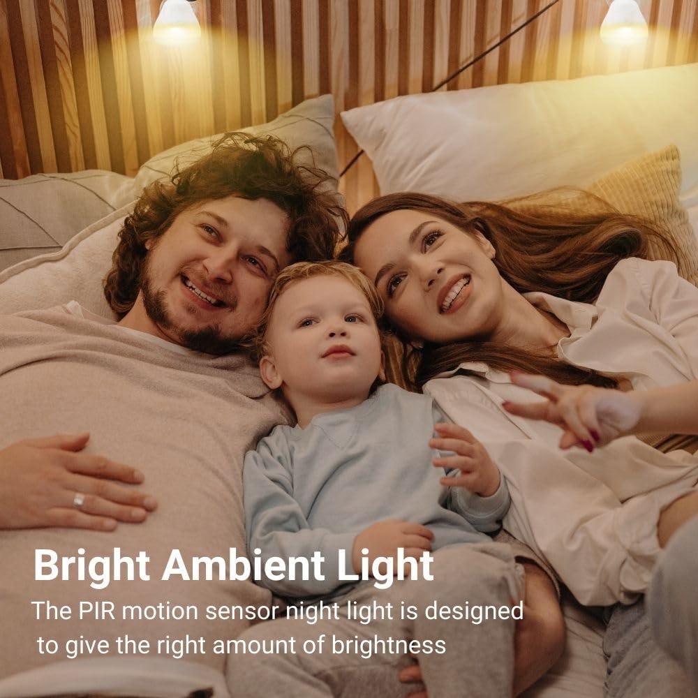 Bright Night Sensor Light LED Motion and Light Sensor AC Outlet Plug-in Flexible Neck Rotatable PIR Automatic Lamp Dusk to Dawn 5W 6500K