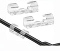 40 PCS Clear Adhesive Cable Clips, Strong Wire Holders for Cords, Durable Cable Management Clips & Cord Clips for Home Office Car Desk Wall TV PC Ethernet Cable