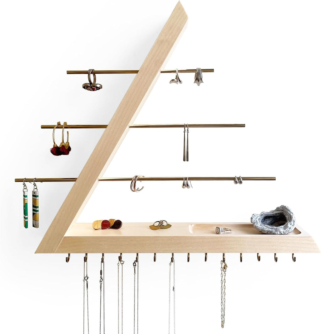 Jewelry Organizer Wall Mounted (Birch)