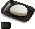 Miamolo Soap Dish for Shower, Ceramic Soap Holder for Bath, Save Soap Loss
