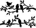 ESTART 2 Pcs Metal Birds Wall Art, Metal Vivid Birds Outdoor Wall Decor