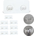 8 Pack Shower Caddy Adhesive Hooks Replacement for Bathroom Shower Caddy