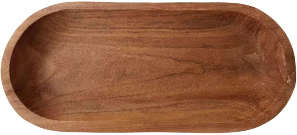 Large Wooden Dough Bowls 20"x10" One-piece Whole Wood Wooden Bowl Hand Carved Home Decor for Dining Table Center, Living Room, Kitchen Decor