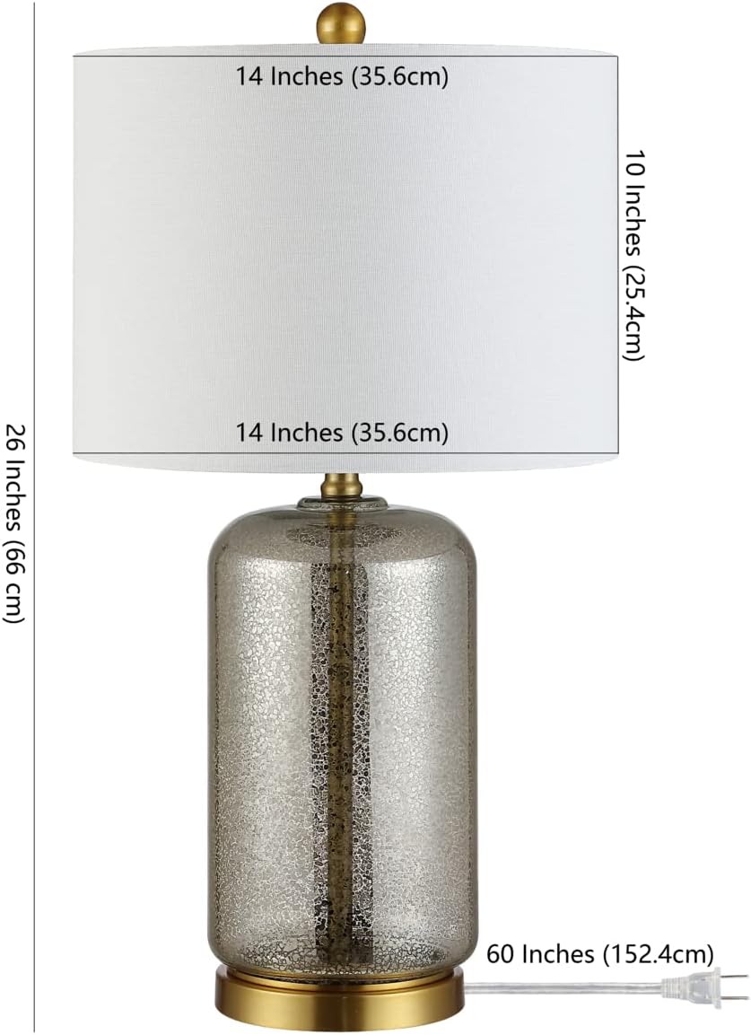 SAFAVIEH Novah Table Lamp, 26" Silver TBL4283A