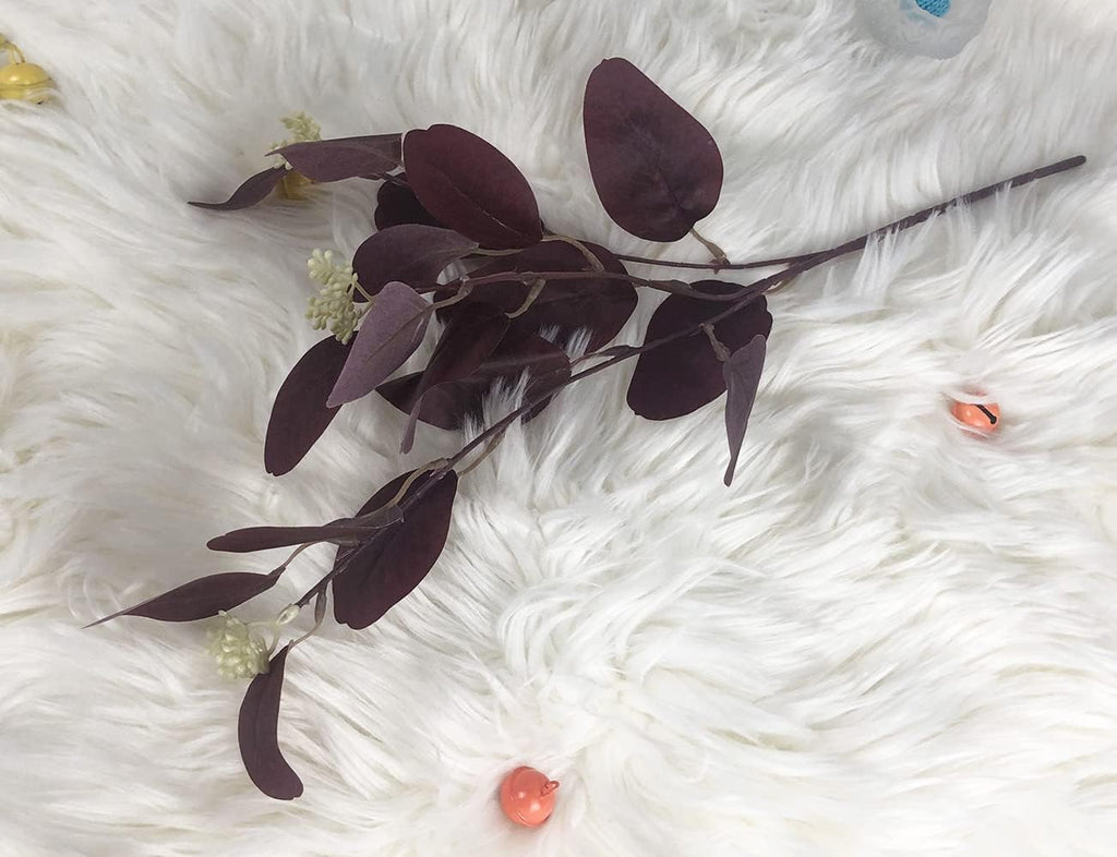8Pcs Artificial Eucalyptus Leaves Stems Faux Eucalyptus Plant Branches for Vase Filling Home Decoration Flowers Wedding Holiday Arrangement (Color Mixing)