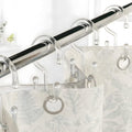 Bathway Clear Plastic Shower Curtain Hooks, 24 Double Shower Curtain Rings