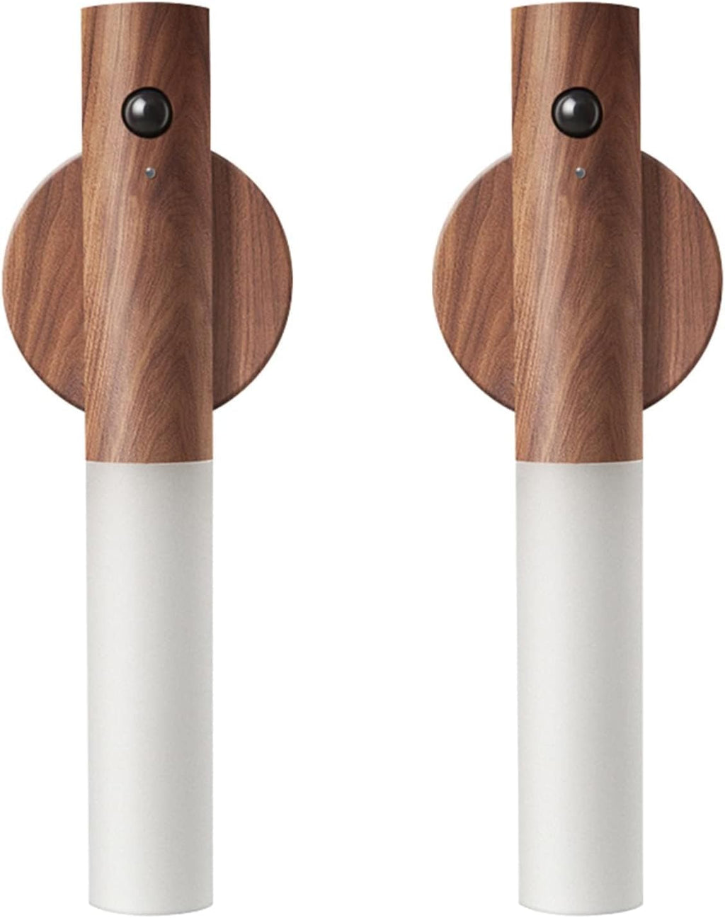 LANDGOO Wooden Motion Sensor Night Light 2-Pack, Walnut, Rechargeable