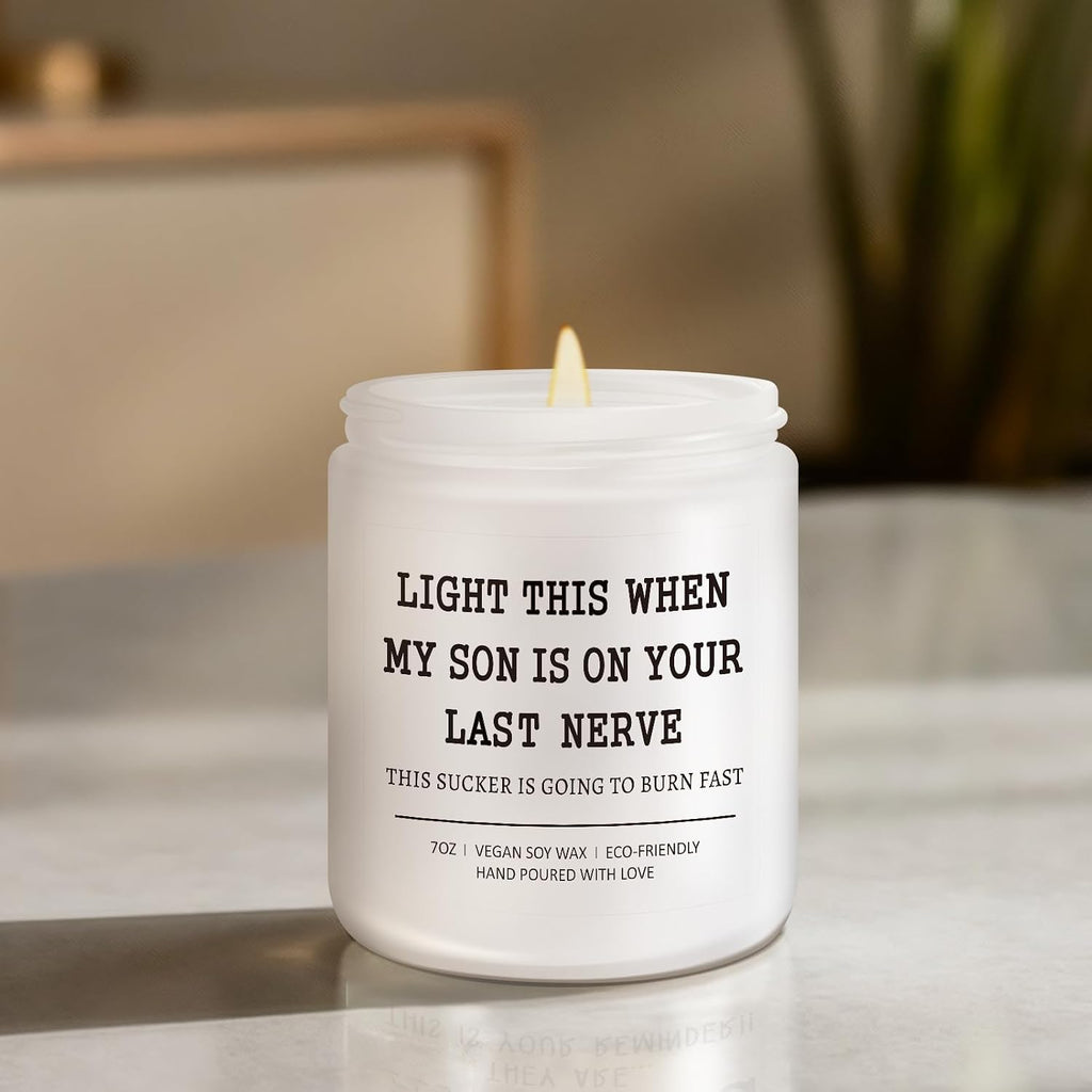 Gifts for Daughter in Law, Funny Wedding Birthday Christmas Candle Gift