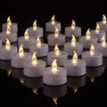 TSLVIC Flameless LED Tea Lights Candles Battery Operated Warm White 24 Pack