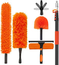 26FT High Reach Duster with Extension Pole 5-20FT, 4-in-1 Cleaning Kit