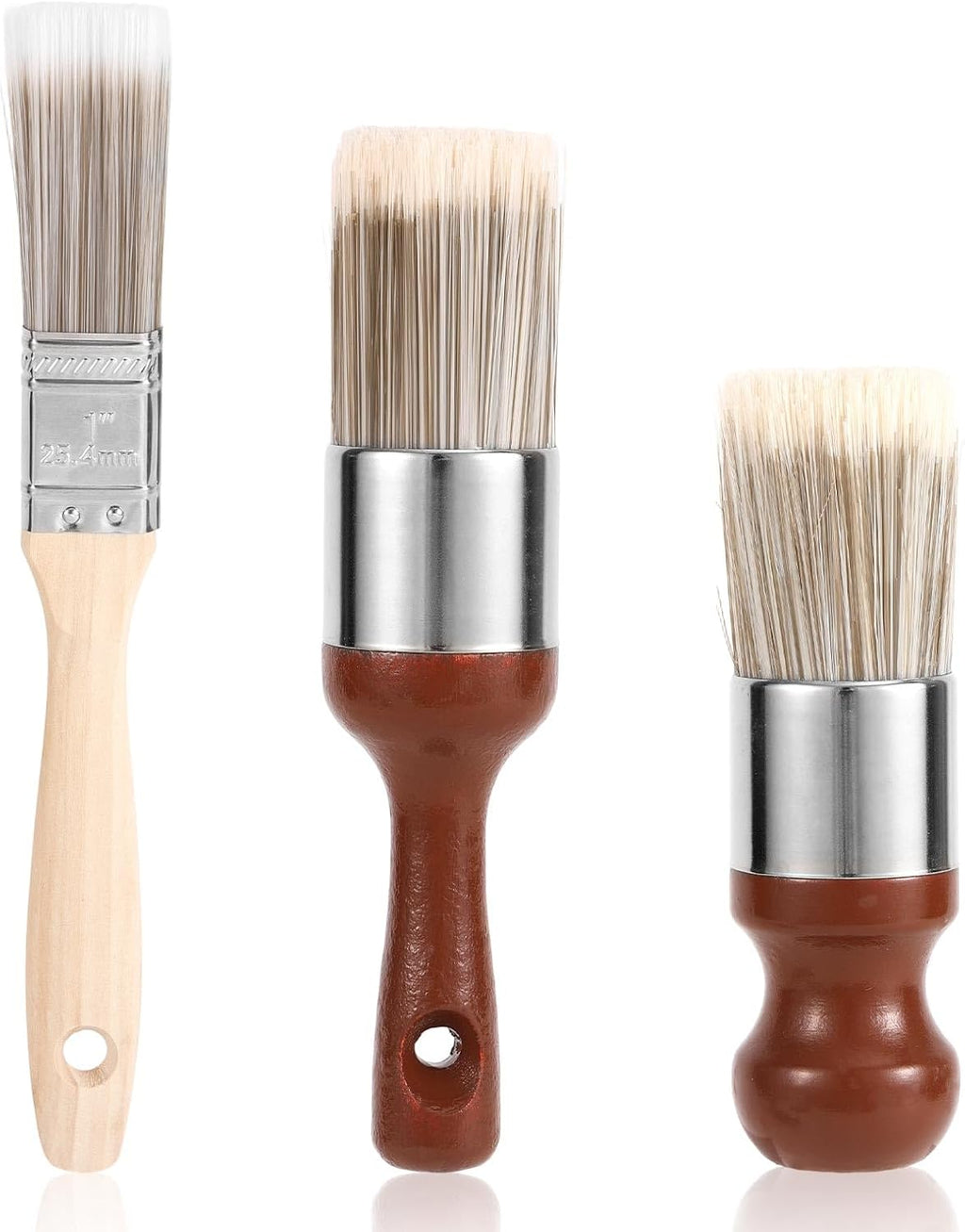 3pcs Leather Furniture Salve Brush, 3 Styles (Small)