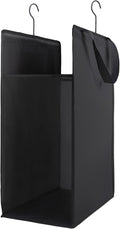 FENTEC 1 Pack Black Hanging Laundry Hamper，Laundry Hamper Bag with Handles