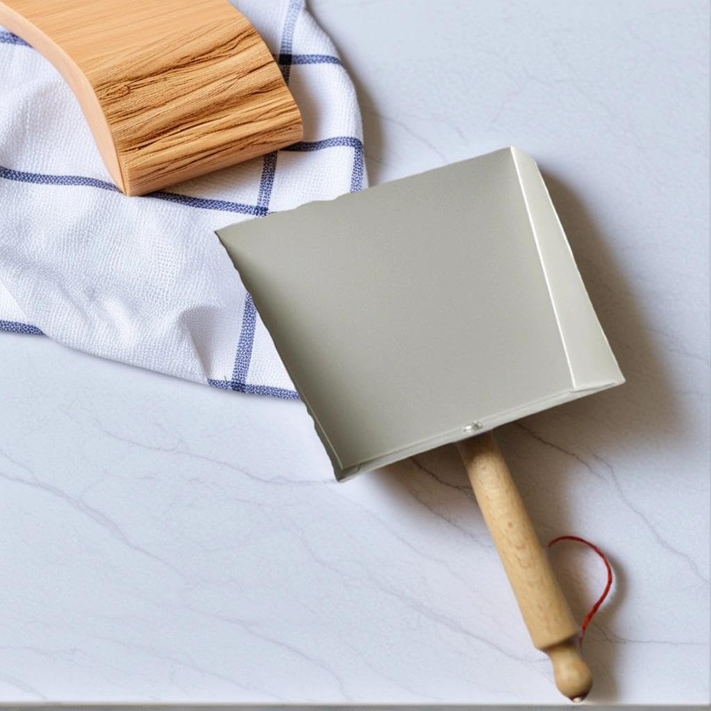 Mini Metal Dust Pan, 8.5-Inch Stainless Steel Handheld Dustpan