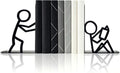 Book Ends for Shelves Black 2pcs