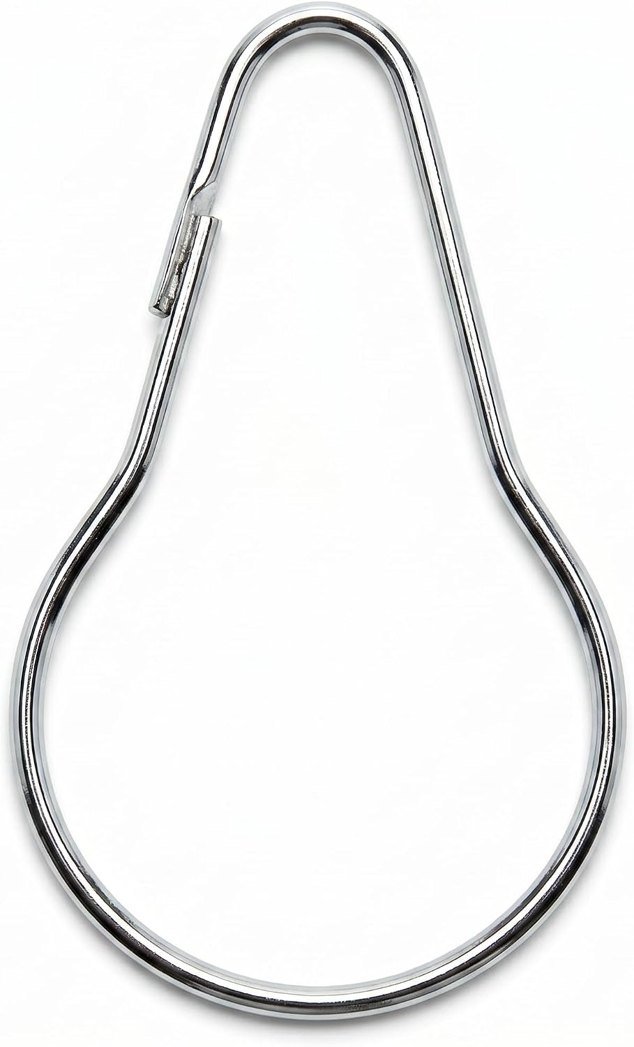 Metal Shower Curtain Rings Steel Round Hooks Ring (24 Pack) 2.7 Inch Rustproof for Bathroom Showers Rod (Silver)